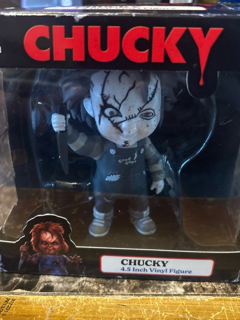 Chucky 4.5 Inch Vinyl Figure - Black and Gray Horror Collectible